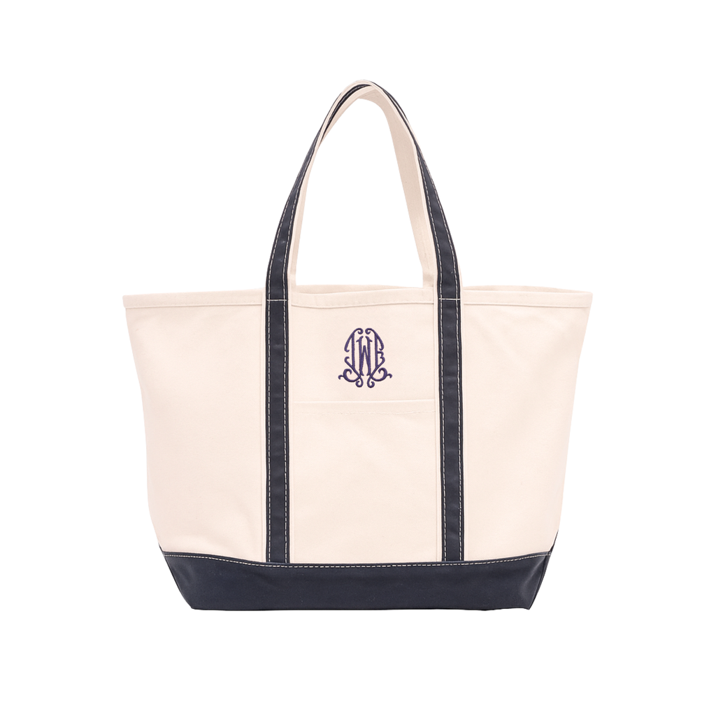 Ll Bean Tote Monogrammed Tote Bags With Pockets Long Handle Boat