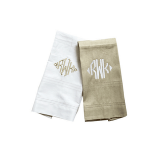 monogrammed hand towel by initially London