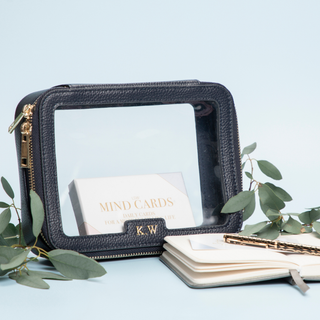 monogorammed jewellery and make up case by initially London