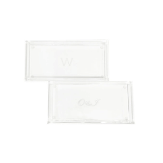 personalised tray with etched initials