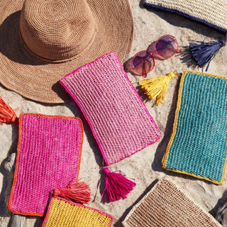 monogrammed beach bag by initially London