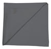 Grey fleece and cotton blanket useful as a dog blanket or throw