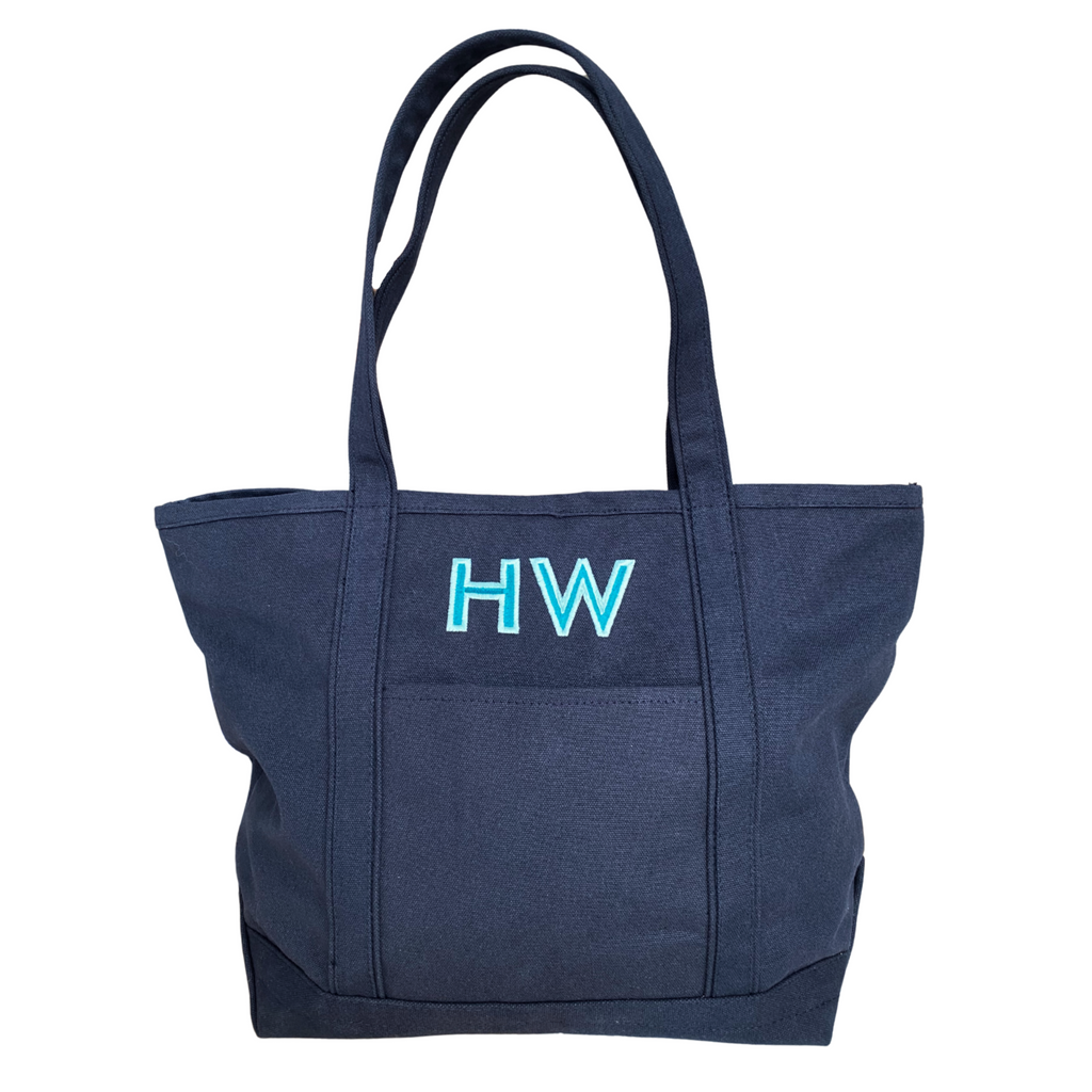 Ikat Newport Tote in Navy by Malabar Bay main image 0