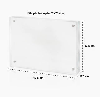 Monogrammed acrylic photo frame