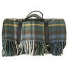 100% British wool with a nylon, water-resistant backing Picnic Rug in Earthy Check without a Monogram 