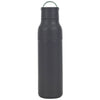 A grey, laser etched all purpose insulated bottle without a monogram