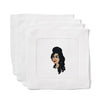 Monogrammed Fantasy Dinner Guest Cocktail Napkins embroidered with Amy Winehouse - Initially London