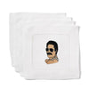 Monogrammed Fantasy Dinner Guest Cocktail Napkins with an embroidered Elvis