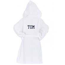 100% cotton Monogrammed Kids' Robe with a large monogram on the back