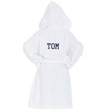 100% cotton Monogrammed Kids' Robe with a large monogram on the back 