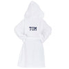 100% cotton Monogrammed Kids' Robe with a large monogram on the back