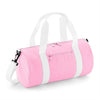Pink Mini Chelsea Duffle made from durable HD polyester with webbing handles and a detachable shoulder strap, with one exterior zipped pocket - Initially London