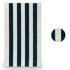 Navy Bold Stripe Beach Towel without a monogram