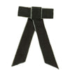 Small Green Velvet Hair Bow made from Cotton velvet ribbon with metal easy clip fastening - Initially London