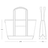 Large Maine Boat Tote monogrammed by Initially London -