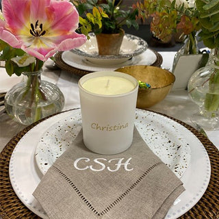 Monogrammed Scented Candle monogrammed by Initially London -