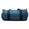 Monogrammed Petrol Blue Recycled Chelsea Duffle with blue lettering, made from 100% Recycled Polyester - Initially London