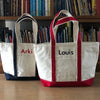 Small Maine Boat Tote monogrammed by Initially London -