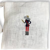 A Monogrammed Nutcracker Themed Lavender Sachet, with the motif of The Mouse King. Made from a 100% linen envelope filled with British-grown lavender from Castle Farm in Kent - Initially London