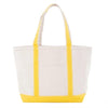Yellow Small Maine Boat Tote made from 100% heavyweight cotton canvas - Initially London