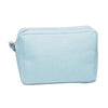 Mint St Clement Wash Bag made from Cotton gingham with water resistant lining and metal zipper - Initially London