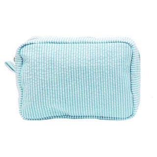 Teal St James Wash Bag made from 100% cotton with a nylon polyester waterproof lining - Initially London