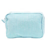 Teal St James Wash Bag made from 100% cotton with a nylon polyester waterproof lining - Initially London