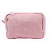 Red St James Wash Bag made from 100% cotton with a nylon polyester waterproof lining - Initially London