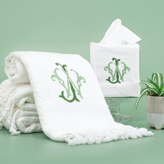 Monogrammed towels and personalised linens