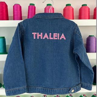 Monogrammed Children's Denim Jacket from Initially London