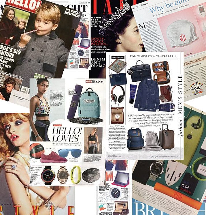 The press is talking about our monogrammed bags