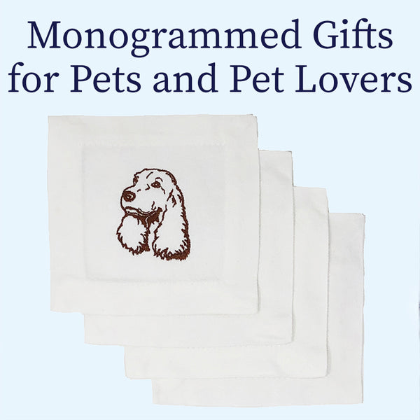 Monogrammed Gifts for Pets and Pet Lovers