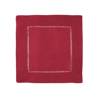 red monogrammed napkins by initially london
