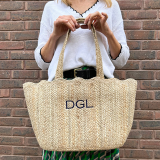 scallop personalised tote bag by initially London