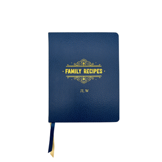Monogrammed Family Recipe Book