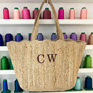 scallop personalised tote bag by initially London