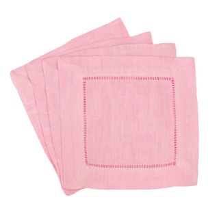 pink monogrammed napkins by initially london
