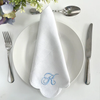 monogrammed scallop napkin by Initially London