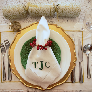 White Linen Hemstitch Napkin