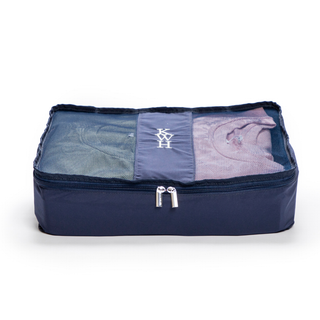 Personalised packing cubes embroidered by initially london 