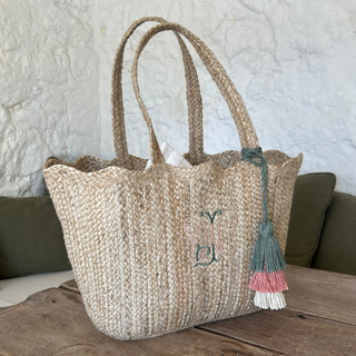 scallop personalised tote bag by initially London