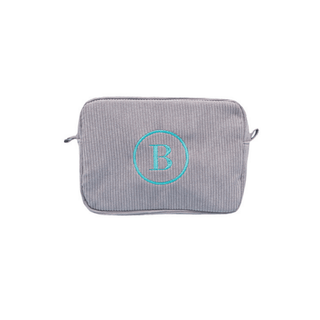 corduroy personalised wash bag by initially London 