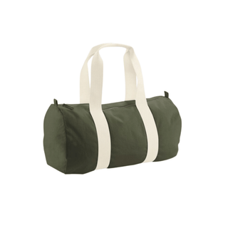 embroidered initials on an organic duffel bag by initially London