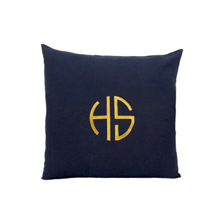 Monogrammed Linen Cushion
