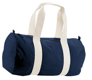 Monogrammed duffle bag made from organic cotton
