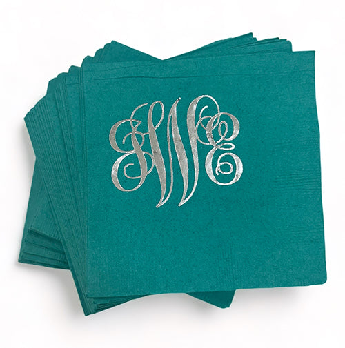 Monogrammed Disposable Paper Napkins by Initially London