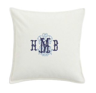 Monogrammed Linen Cushion