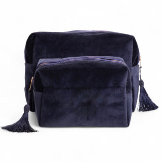 velvet monogrammed wash bag