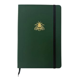 gold foil bee embossed notebook with monogram