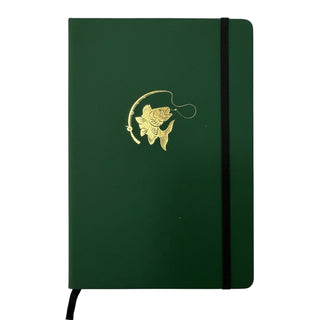 gold foil trout for fly fishing notebook